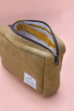 Himalayan Trooper Hemp Utility Pouch - Mustard - Indian Hemp Store