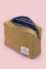 Himalayan Trooper Hemp Utility Pouch - Mustard - Indian Hemp Store