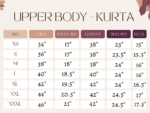 Hemploom Embracing Grey Kurta -size chart