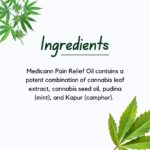 Medicann Pain Relief Oil - Indian Hempstore - CBD Store - Ingredients