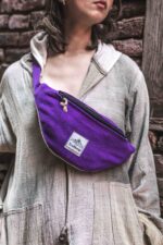 Eco chic streetwear waist bag purple