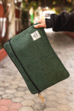 Eco friendly laptop sleeve green