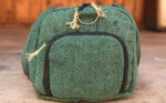 Hemp gym duffel bag green