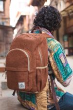 Hemploom Backpack - Brown with multiple pockets