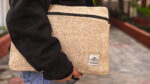 Natural hemp laptop cover