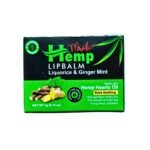 INDUS HEMP LIP BALM | LIQUORICE & GINGER MINT | SPF 15 | LIGHTENS DARK/NICOTINE LIPS & FRESHENS BREATH - Image 2